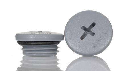 HPM16 SL080 Alpha Wire Blanking Plug, M16, Chloroprene Rubber (O-Ring/Seal), Polyamide, 20mm Diameter, Threaded