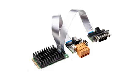 CIFX 90E-2CO\DN\ET\F Hilscher 2 Port Mini PCI Express 5 Pin COMBICON, 9 pin D-Sub Serial Card