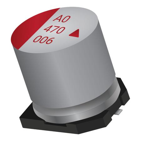 APA0609680M035R KYOCERA AVX 68μF Conductive Polymer Aluminium Capacitor 35V dc, Surface Mount -