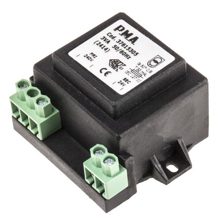 TRA2400001 Carel 3VA 1 Output Chassis Mounting Transformer, 24V ac
