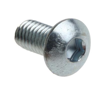 822-9155 RS Pro M3 x 6mm Hex Socket Button Screw Bright Zinc Plated Steel