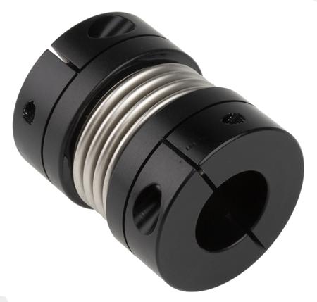 MBC41-20-14-A Ruland Stainless Steel 41.3mm OD Bellows Coupling with Clamping Fastening