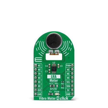 MIKROE-4825 MikroElektronika Vibro Motor 4 Click Human Machine Interface Development Board for Linear Resonant Actuator for