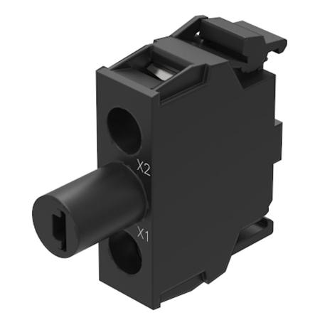 45-320.2J16 EAO 45-32 Series Lighting Unit for Use with Enclosure, 24, Blue Light, Screw Terminal