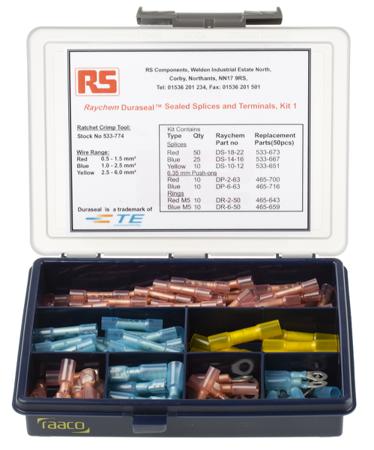 DS-MIXT-04-RSU TE Connectivity DuraSeal Service and Repair Heat Shrink Terminals and Splices Crimp terminal Kit