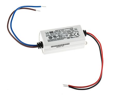 APV-8-12 MEAN WELL LED Driver, 12V Output, 8W Output, 0 → 670mA Output, Constant Voltage