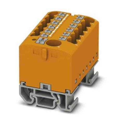 3274206 Phoenix Contact Distribution Block, 13 Way, 4mm², 24A, 690 V, Orange