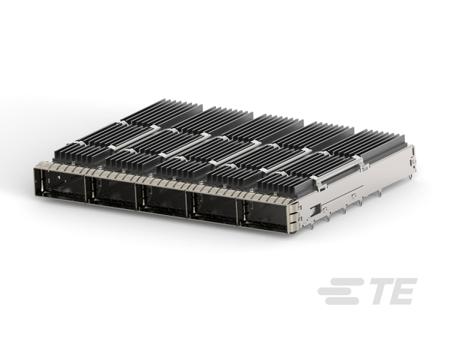 2343986-1 TE Connectivity Pluggable I/O Connector QSFP Press Fit 5-Port 1-Position,