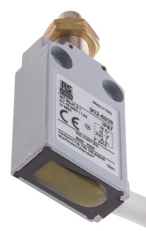 902-6938 IP67 Snap Limit Switch Plunger Die Cast Zinc Alloy, Thermoplastic, NO/NC, 240V
