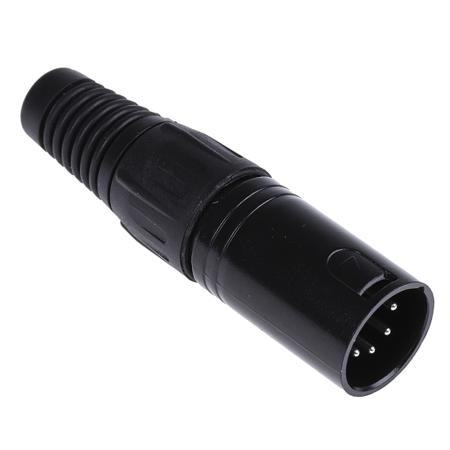 458-018 RS Pro 5 Way Cable Mount XLR Connector, Male, Silver Plated Contacts, 250 V ac