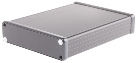 1455P1601BK 1455 Aluminium Enclosure, 160 x 125 x 30.5mm