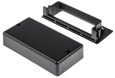 161-1957 RS Pro Black Plastic Concealed Fixings Drawer Handle, 124mm