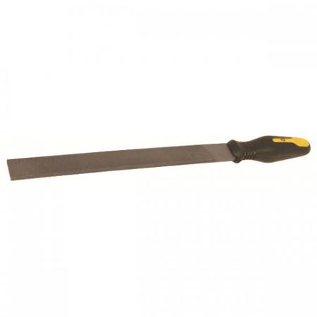T0080 8 CK 200mm, Second Cut, Flat Engineers File With Soft-Grip Handle