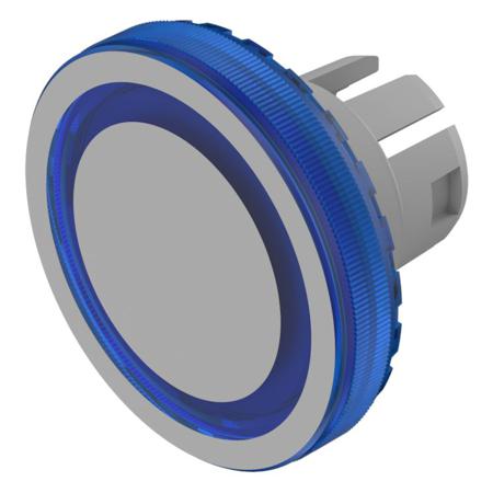61-9643.601 Indicator Lens Round Style, Blue, 19.7 diameter