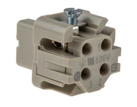 09200032711 HARTING Heavy Duty Power Connector Insert, 10A, Female, Han A Series, 3 Contacts