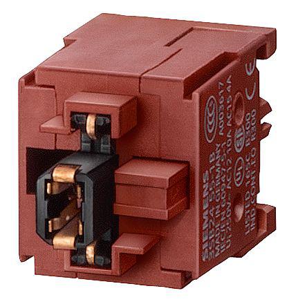 3SB2455-1B Siemens 3SB Series Contact Block for Use with Push Button/Selector Button, 230V, SPST