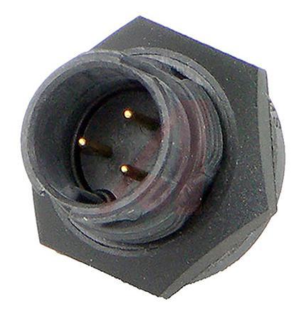 EN3P3FX Switchcraft EN3 Series, 3 Pole Panel Mount Connector Plug, with Female Contacts, IP16, IP18, IP66, IP68