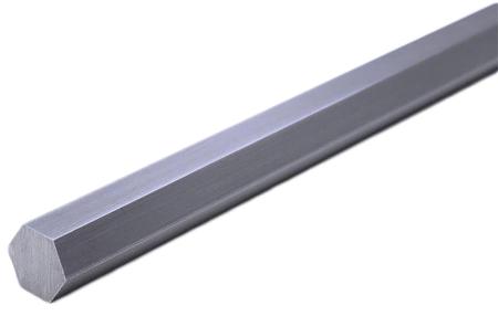 424-3504 Mild Steel Hexagonal Bar, 1m x 16mm