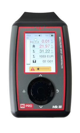 535-047 RS PRO Ultrasonic Leak Detector, 240 X 320pixel Display