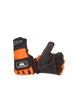 2XD3A2VX6412-012 SIP Protection Head-to-toe Black/Red Synthetic Leather Chainsaw Work Gloves, Size 12