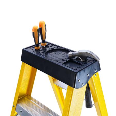 285-155 RS PRO Aluminium, Fiberglass 5 steps Step Ladder, 2.53m open length