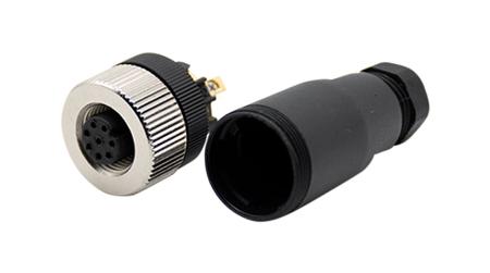 RND-205-01199 RND Connector, 8 Contacts, Cable Mount, M12 Connector, Socket, Female, IP67, RND 205 Series