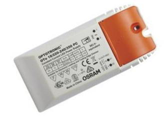 OTE 18/220-240/350 PC Osram LED Driver, 27 → 54V Output, 19W Output, 350mA Output, Constant Current Dimmable
