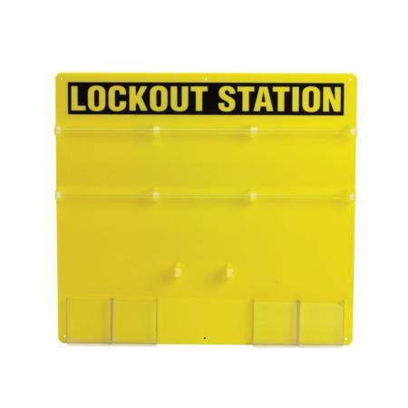 050992 Brady 36 Padlock Lockout Station Board, 596.90 x 546.10 x 4.76mm