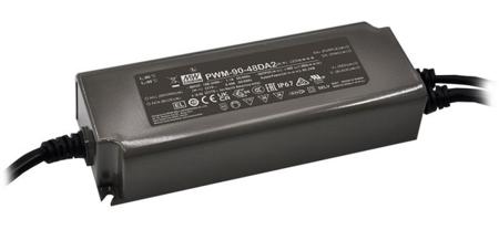 PWM-90-48DA2 MEAN WELL LED Driver, 48V Output, 90W Output, 1.88A Output, Constant Voltage Dimmable