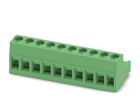 1754601 Phoenix Contact, 5mm Pitch, MSTB 2.5/10-ST, 10 Way, , Pluggable Terminal Block, Plug, Plug-In, Screw Termination,