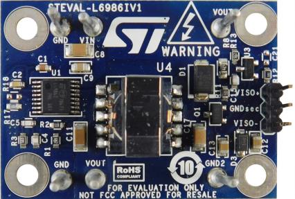 STEVAL-L6986IV1 STMicroelectronics Evaluation Board Step Down Regulator for L6986I