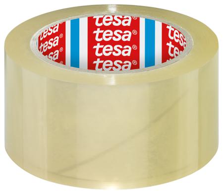 04195-00000-04 Tesa 4195 Transparent Packing Tape, 66m x 50mm