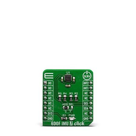 MIKROE-3776 MikroElektronika 6DOF IMU 7 Click for ICM-20649 Wearable Sensors and High Impact Applications, Ideal Solution For
