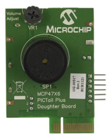 ADM00317 Microchip , MCP47X6 PICtail Plus Daughter Board Daughter Board Development Module for MCP4706, MCP4716, MCP4726