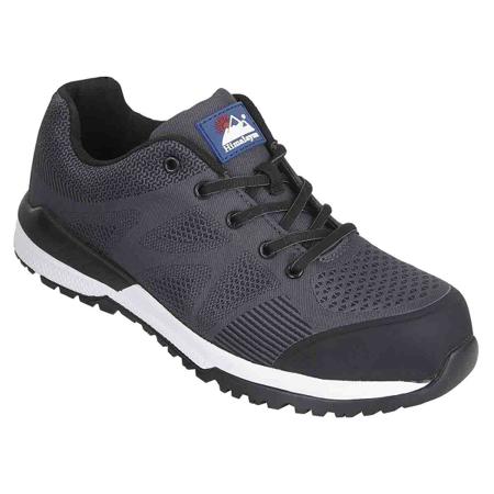 4314BK070 Himalayan 4314 Unisex Black Non Metallic Toe Capped Safety Trainers, UK 7, EU 41
