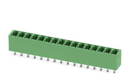 1803565 Phoenix Contact, 3.81mm Pitch, MCV 1.5/16-G-3.81, 16 Way, , Pluggable Terminal Block, Header, Wave Soldering, Solder