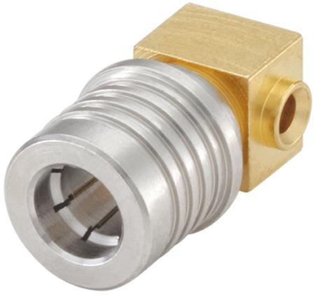 28S206-271N5 Rosenberger, Plug Cable Mount QMA Connector, 50Ω, Solder Termination, Right Angle Body