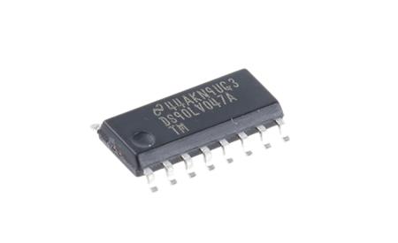 DS90LV047ATM/NOPB Texas Instruments , LVDS Transmitter Quad CMOS, TTL LVDS, 16-Pin SOIC