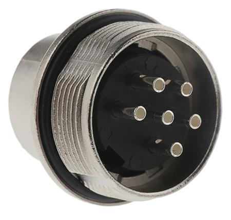 C091-31W006-1002 Amphenol C 091 D Series, 6 Pole Din Plug Plug, 5A, 300 V ac/dc IP67