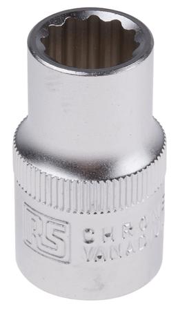 830-4108 RS PRO 1/2 in Drive 12mm Standard Socket, 12 point