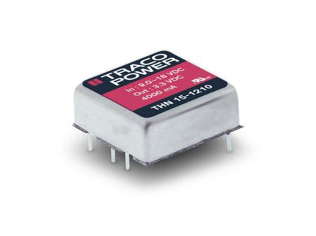 THN-15-2410N TRACOPOWER THN 15N 15W Isolated DC-DC Converter Through Hole, Vin 18 → 36 V dc, Vout 3.3V dc
