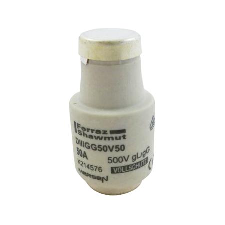 K214576 Mersen 50A DIII Diazed Fuse, E33 Thread Size, gG, 500V