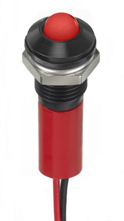 249-4333 RS PRO Red Panel Mount Indicator, 24V dc, 8mm Mounting Hole Size, Lead Wires Termination, IP67