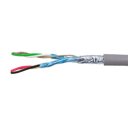 1243/2C SL001 Alpha Wire Alpha Essentials Communication & Control Series Data Cable, 2 Pairs, 4 Cores, 0.35 mm², Screened, 22 AWG,