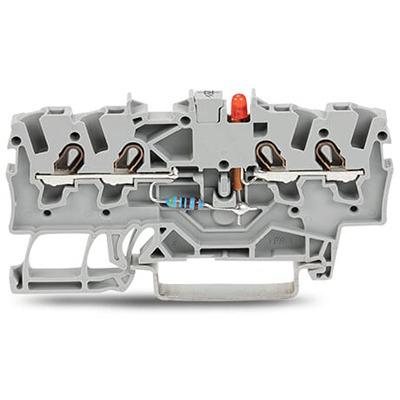 2001-1421-1000-413 WAGO2001-1421/1000-413 TOPJOB S Series DIN Rail Terminal Block, 1.5mm², 1-Level, Push-In Cage Clamp Termination