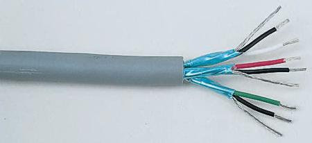 6010C SL033 Alpha Wire Data Cable, 3 Pairs, 6 Cores, 0.35 mm², Screened, 22 AWG, 100m, Screened Shield