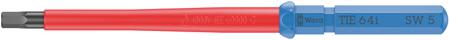 05006521001 Wera Hex Insulated Screwdriver, 5 mm Tip, VDE/1000V, 157 mm Overall