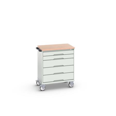 16927001-16 Bott, 5 Drawer Sheet Steel Floor Standing Cabinet, 800 x 600 x 980mm