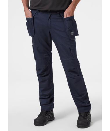 77521_590-C60 Helly Hansen Manchester Navy Men's Cotton, Polyester Durable, Stretchy Trousers 44in, 112cm Waist