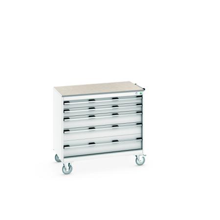 40402166-16V Bott, 5 Drawer Sheet Steel Floor Standing Storage Cabinet, 1050 X 650 X 990mm